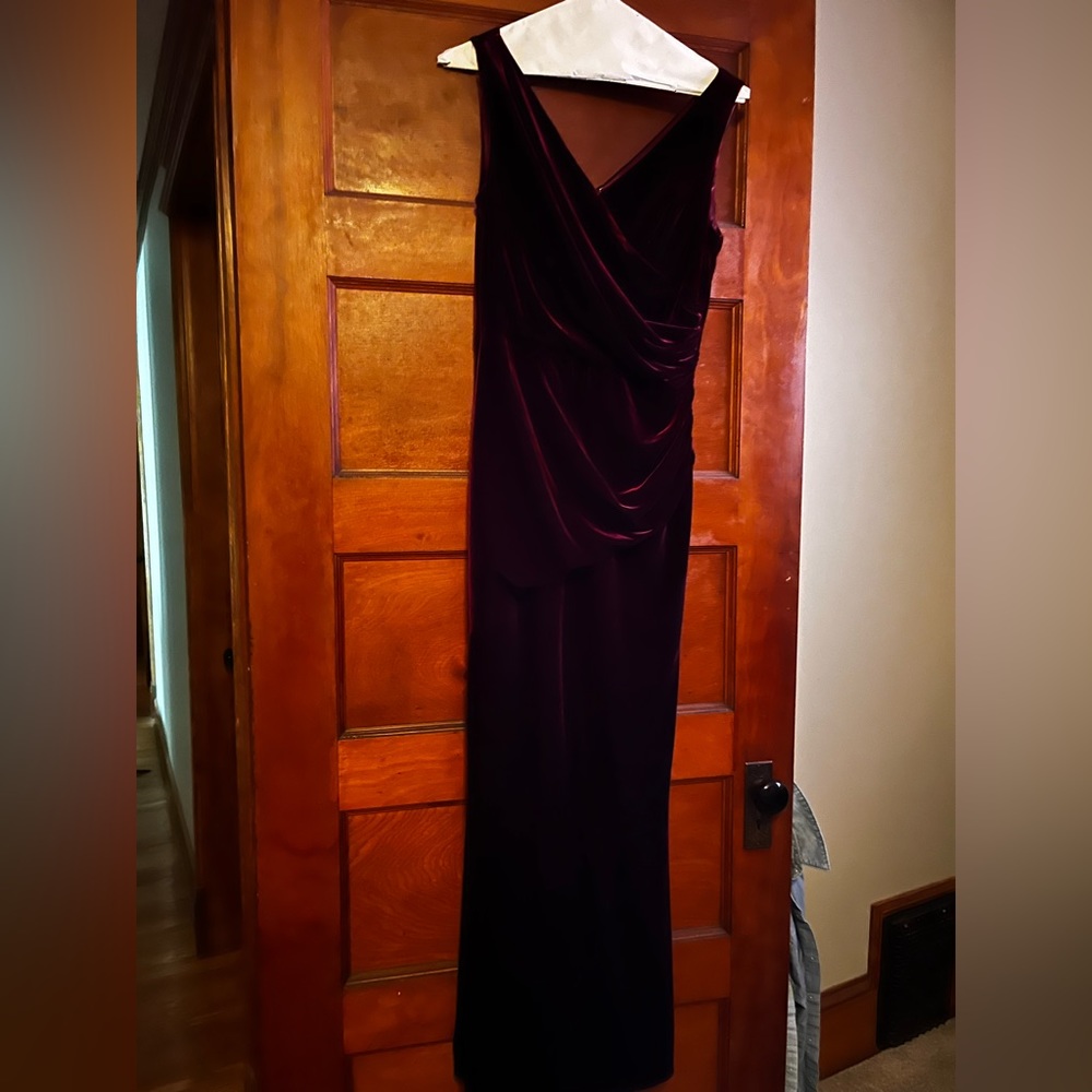 Burgundy velvet dress. Revelry size 10